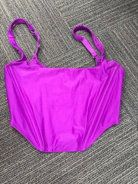 Urban Outfitters Out From Under Bright Pink / Purple Micro Corset Top Size M/M